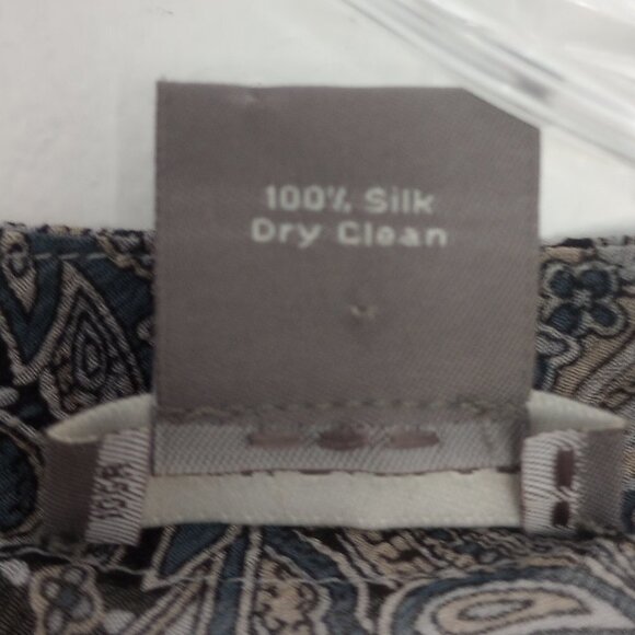 Ann Taylor Sheer Paisley Silk Top with Cami - Picture 8 of 8